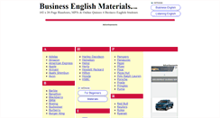 Desktop Screenshot of businessenglishmaterials.com